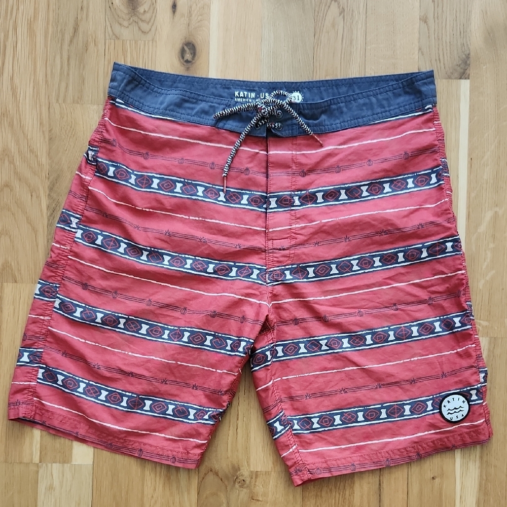 Katin Mens Swim Trunks - Red